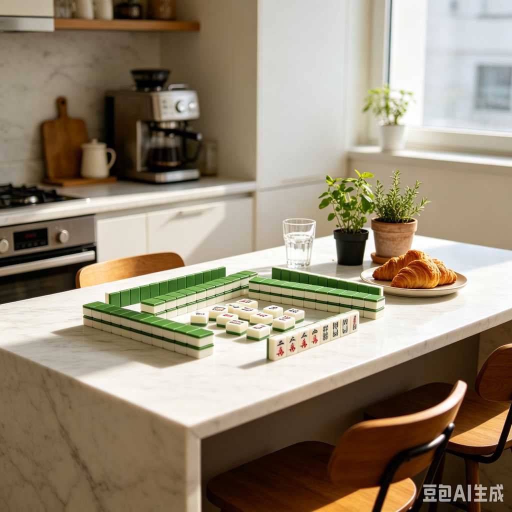 deep print mahjong set