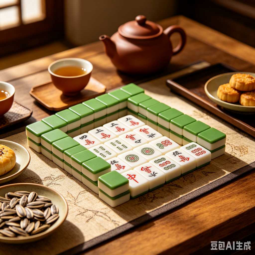 embossed mahjong set design